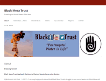 Tablet Screenshot of blackmesatrust.org